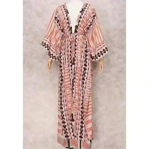 VINTAGE BOHEMIAN ROBE KIMONO - Picture 10 of 15